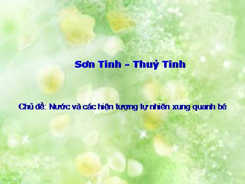 truyen son tinh thuy tinh