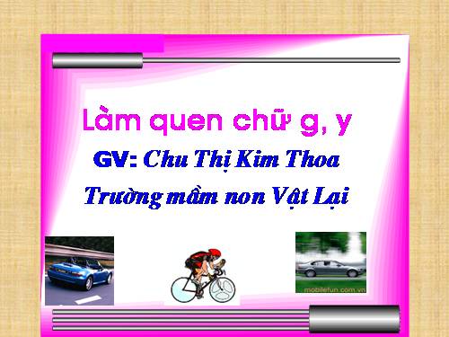 hoạt động làm quen với chữ cái