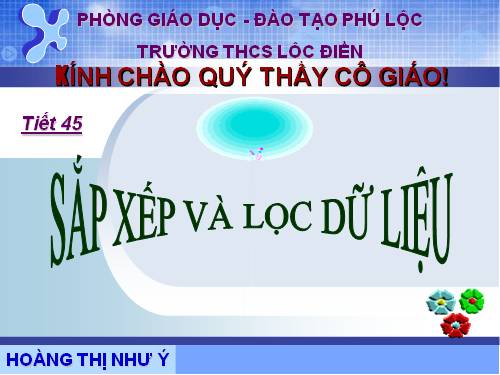 Bai 8:sap xep va loc dl_thi gvg