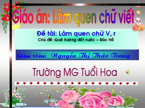 lqcc v-r chủ đề: quê hương đất nước - Bác Hồ