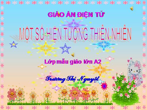 hiện tượng tự nhiên