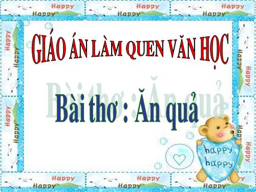 giao an van hoc tho an qua