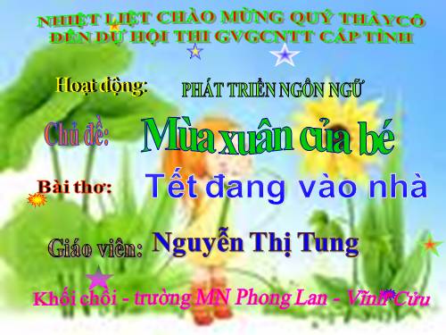 tho tet dang vao nha