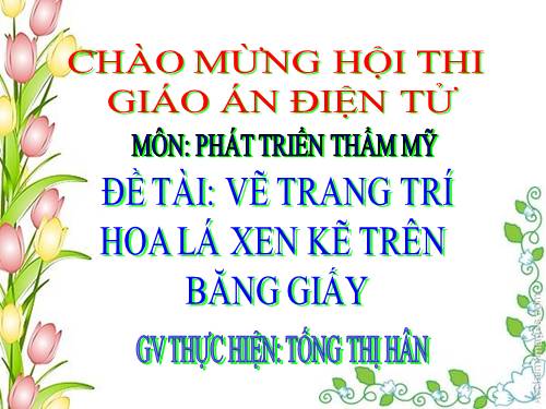 ve trang tri hoa la