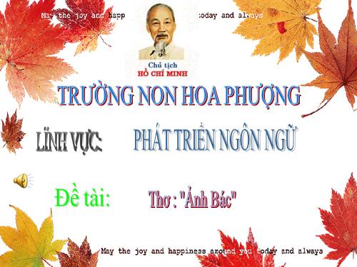 Thơ " Ảnh Bác"