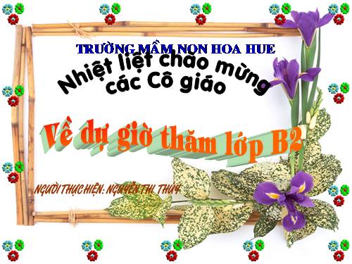 vận động mầu hoa