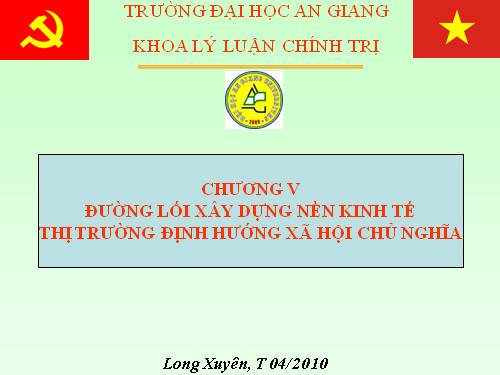 đường lối xây dựng nền kinh tế thị trường định hướng xã hội chủ nghĩa của Đảng