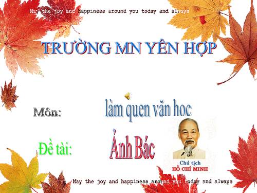 chu diem que huong  đat nuoc bac ho