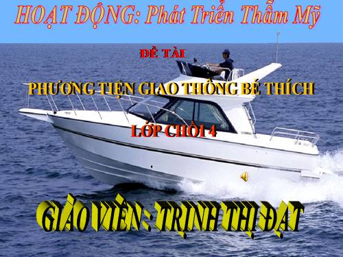 VẼ PHƯƠNG TIỆN GIAO THÔNG