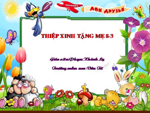 Tạo hình:Thiệp xinh tặng mẹ 8-3