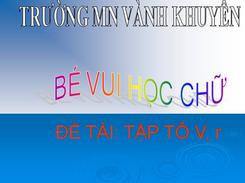 bé vui học chữ