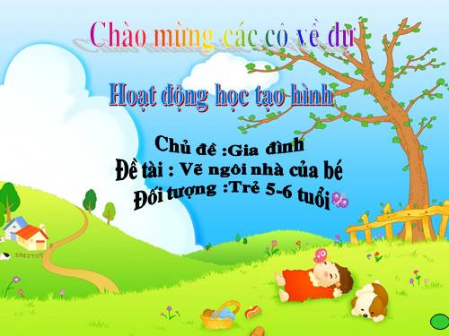 vẽ ngôi nhà của bé