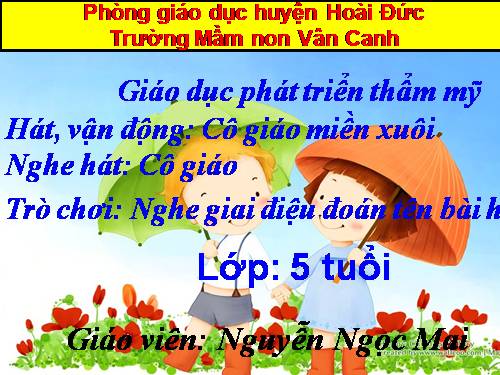 âm nhạc cô giáo miền xuôi