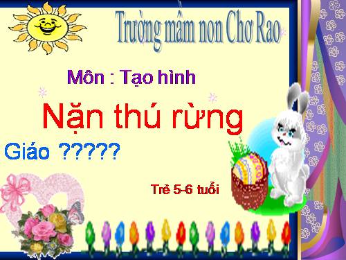 nặn thú rừng