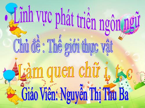 chu i, t, c, thuc vat