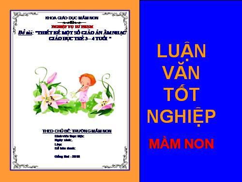 Luận văn TN-Mầm non