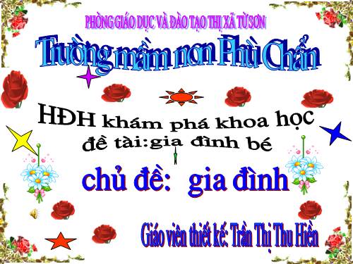 Kham pha khoa hoc; Gia dinh cua be