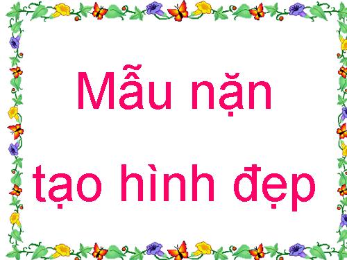 mẫu tạo hình đẹp