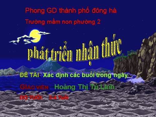 toán xác định các buổi trong ngày