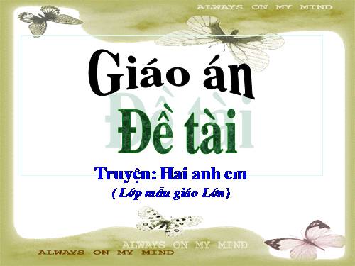 truyện" Hai anh em ''