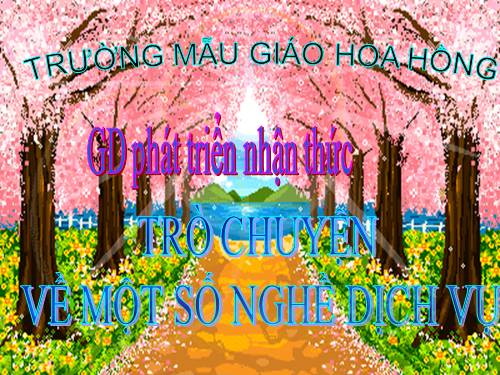 Một số nghề dich vụ