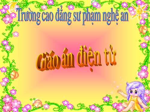 TRƯỜNG CAO ĐẲNG SƯ PHẠM NGHỆ AN