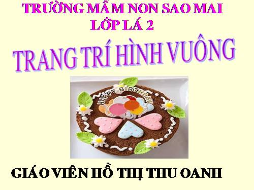 VE TRANG TRÍ HÌNH VUÔNG