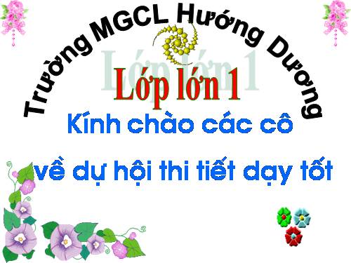 GIÁO DỤC ÂM NHẠC-MÀU HOA