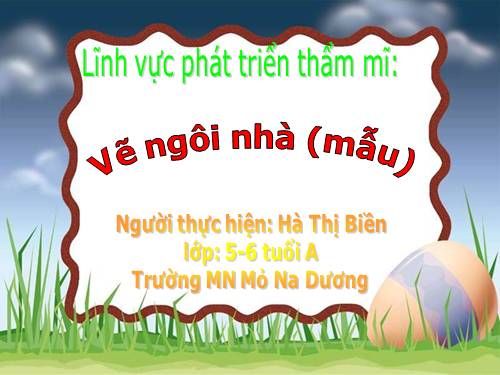 vẽ ngôi nhà