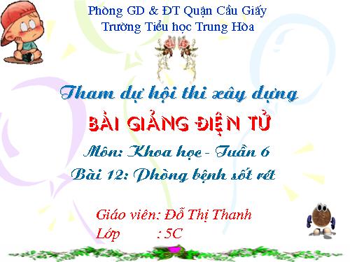 PHÒNG BỆNH SỐT RÉT CẤP TIỂU HỌC