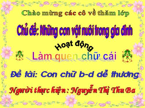 Làm quen chữ cái