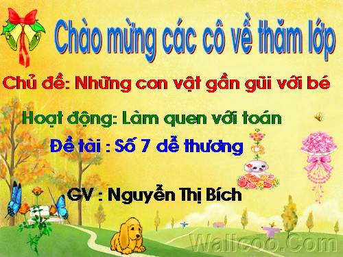 LQVT : Số 7 dễ thương