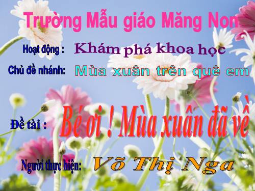 KPKH: Mùa xuân