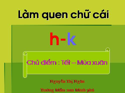 lam quen voi chu viet