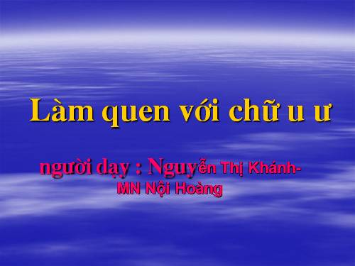 lam quen chu viet