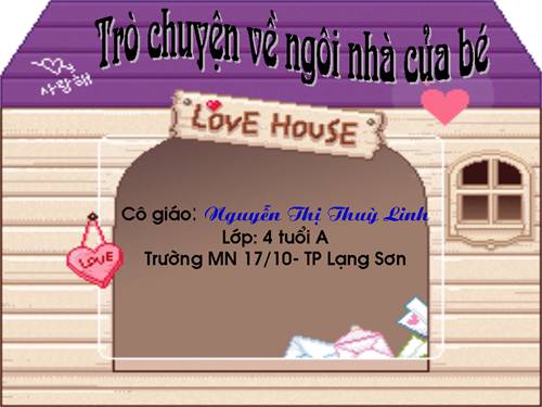 MTXQ_ Ngôi nhà gia đình bé ở- 4T