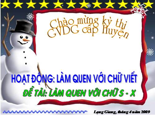 Làm quen với chữ cái