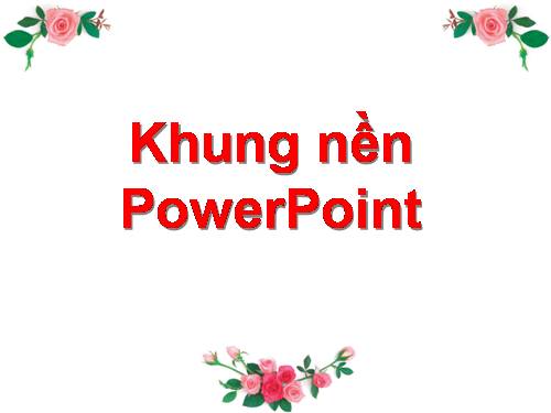 Khung nền Microsoft Office PowerPoint 2003