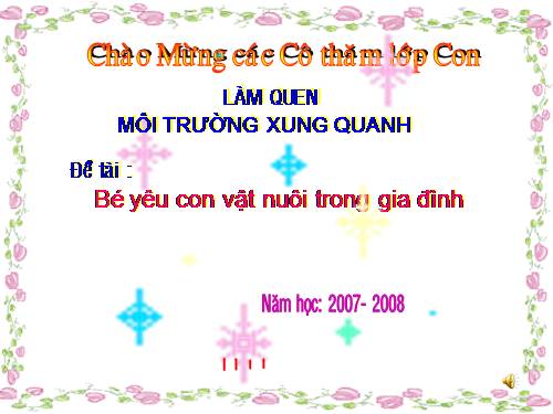 Con vật nuôi trong gia đình