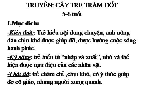 Cây tre trăm đốt