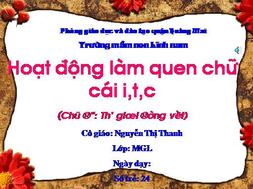 chu cai i,t,c