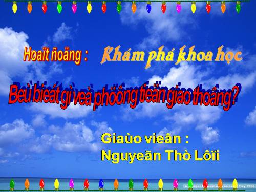 phuong tien giao thong