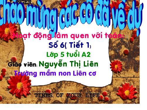 làm quen với toán-số 6 tiết 1