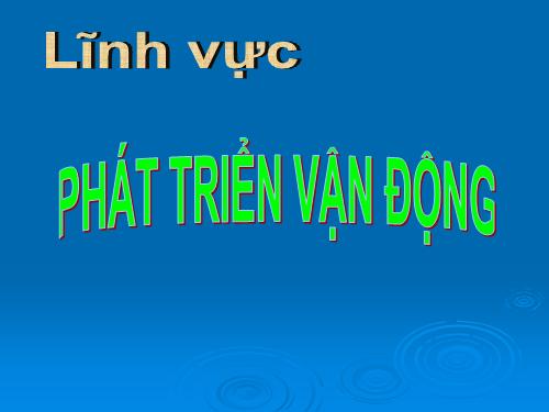 PT VẬN ĐỘNG