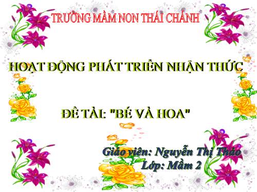 Làm quen môi trường xung quanh