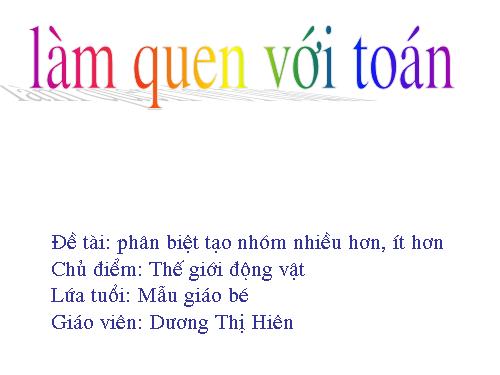 lam quen voi toan