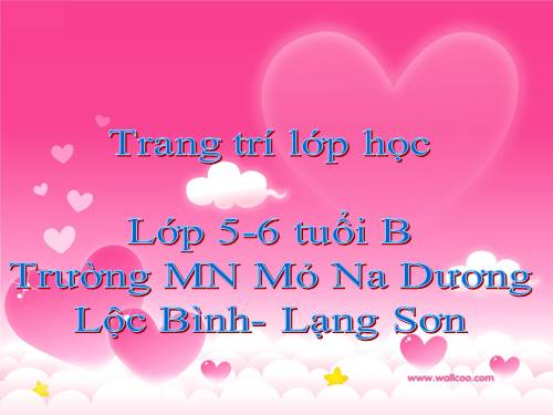 trang tri lop hoc