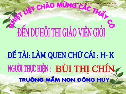 làm quen với chữ cái