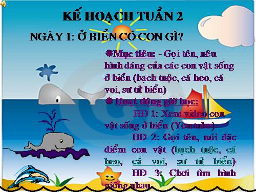 con vật dưới biển