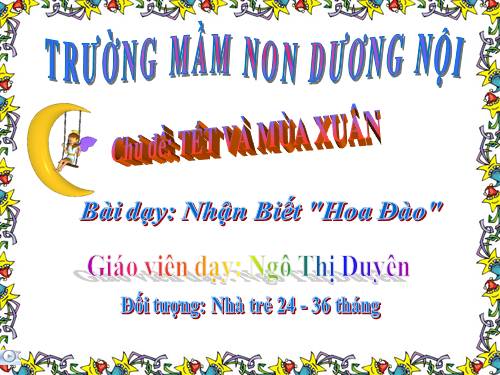 nhận biết tập nói hoa đào, hoa mai